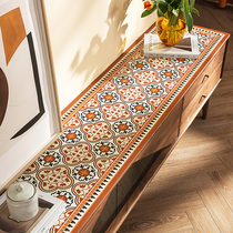 Leather TV cabinet table mat Side cabinet mat Shoe cabinet mat Table mat Table mat Waterproof anti-scalding thick coffee table mat Waterproof pvc