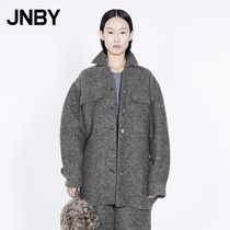 JNBY Jiangnan cloth 21 winter New jacket fashion long lapel 5L9611670