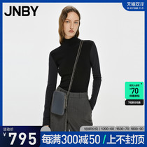 (Same style in shopping mall) JNBY Jiangnan commoner 22 winter new wool sweater color matching turtleneck 5M0312120