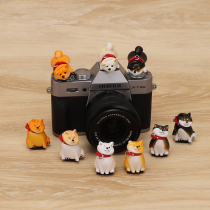 Application for refusing the use of firewood dog hot boots cover cute creative cartoon camera dust cover Foxoni Canon Nikon and so on