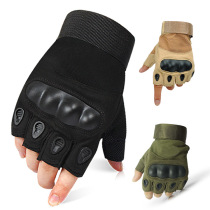 US military tactical gloves male Winter thickened outdoor warm half-finger Combat Rock climbing Special Forces equipment anti-cutting wear
