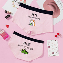 Couple underwear cotton wedding set gift double couple cartoon funny underwear sex confusing sex personality underwear