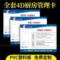Warehouse Restaurant Air Conditioning Warehouse 4d Kitchen Refrigerator Management Card Rear Kitchen Full Set of Positioning Responsible Person Identification Card 5S