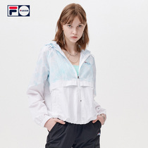 FILA FUSION FILA WOMENs light woven top 2021 summer new fashion sports hooded jacket