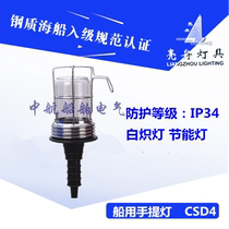 Shanghai Liangzhou marine portable light CSD4 waterproof rubber handle lighting Metal protective net cover 24V 40W