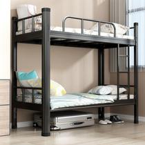 Wholesale steel bed Iron bed double iron bed bed dorm up and down shop Iron bed Hlow and low bed apartment