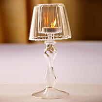 Eurostyle Transparent Glass Table Lamp Styling Candle Holders Wedding Celebration Home Creative Pendulum