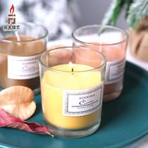 Creative companion Courtesy Incense Candle DIY Glass Cups Wax-ins Home Smoke-free Soy Wax Photography Props