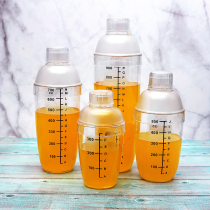 PC transparent belt scale resistant Shaker 350ML530ML700ML1000ML milk tea shop special snow Cup