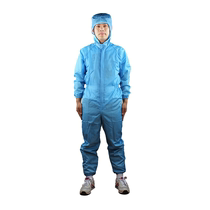 Junyu anti-static conjoined clothes dust-free clothes hooded work clothes food electronic pharmaceutical workshop split protective clothing