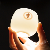 Master Cup single hundred family names private custom cup men and women sheep Jade white porcelain cup ceramic kung fu tea cup