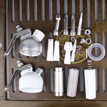 Cream gun accessories Fitting mouth sleeve cap barrel shaft cream gun Flower Mouth silicone sealing ring nozzle cover