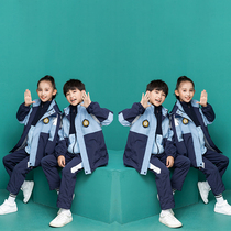 Primary school uniform spring and autumn suit childrens sports meeting primary and secondary school students class uniform childrens school uniform customization