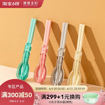 Modern housewife one person chopstick suit household student chopsticks collection box portable outbound travel tableware box