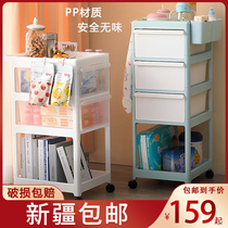 Xinjiang newborn baby stroller rack baby supplies storage box layer shelf storage rack finishing box