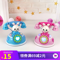 Childrens retro cartoon early education puzzle enlightenment story machine simulation proportional telephone light music toy girl