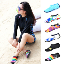 Male and female diving snorkeling children covered wateranadromous swimming shoes beach socks shoe speed dry non-slip anti-cut barefoot skin-care shoes