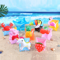 Crab flamingo childrens swimming ring auxiliary arm ring inflatable water sleeve floating baby beginners learn swimming equipment