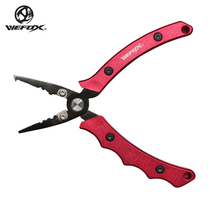 Taiwan Weihu WEFOX new titanium-plated wire cutting pliers multifunctional alloy knife edge hook pick-up stainless steel road clamp