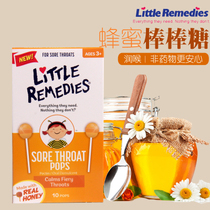 American Little Colds natural homeopathic honey Childrens Throat lollipop relieves cough