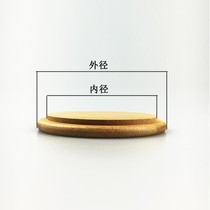 Round universal mug cover ceramic glass cover wooden dustproof cup cover free lettering