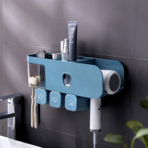 Hung toothbrush rack suction wall-type adhesive wall mouthwash cup suit washroom toothbrush cylinder toothbrush holder storage stand