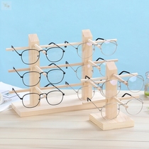 Solid Wood glasses display stand display decoration props high-grade sun glasses sunglasses creative counter decoration storage bracket