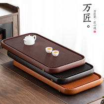 Household Bakelite tea tray light luxury modern whole piece of electric Bakelite tea table new Chinese drainage tea sea German material 32
