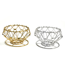 Hand-brewed coffee filter holder Drip type three-hole filter Portable folding cake type filter holder Vintage metal spot