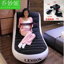 Japanese and Korean lazy inflatable sofa bed flocking L-shaped single outdoor home portable with sofa recliner