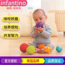 infantino Baby Tino Hand Grab Ball Toys Baby Ball Toys Baby Touch Soft Glue Touch Perception Ball Training