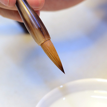 Shu Le Wenfang authentic wolf brush medium number Zhongkai pure wolf brush professional grade boutique Ou Kai Xingshu cursive script script official script official calligraphy special calligraphy three pens