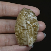 L=45mm11#Natural Xinjiang Lop Nur surface albumin stone Rough bare stone pendant Sun rust