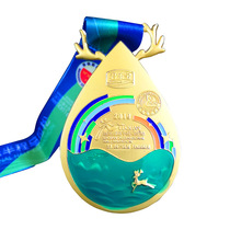 Processing Marathon School Games Company Sales Crown Award Metal Badge Medal Customization