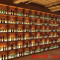 Beer rack Red wine rack column bistro luminous disco home Commercial Iron Bar Restaurant rack