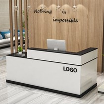 Supermarket company front desk reception barber shop pharmacy reception desk clothing store modern simple commercial bar desk consultation desk