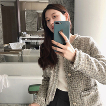 French high-end small fragrant wind woolen coat women 2021 early autumn new coat cardigan fried street celebrities design sense