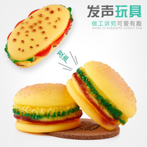 Factory direct supply of realistic hamburger dog toys to accompany pet voice toys