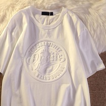 American Street short sleeve T-shirt female summer 2021 design sense niche ins tide loose Korean version of Harajuku wind half sleeve top