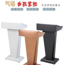 Hotel master of ceremony welcome reception desk Sales Department podium speech host platform speech host platform platform security station table