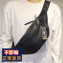 Hong Kong it mens chest bag genuine leather Han version Large capacity single shoulder inclined satchel backpack Leisure new outdoor purse