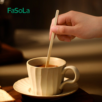 FaSoLa Coffee Stir Stick Disposable Baby Milk Powder Stirring Woody Stick Milk Tea Powder Honey Drink Whipped Stick