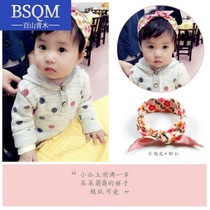 Korean baby triangle towel cotton double layer baby mouth towel biplane biface double color men and women headscarf scarf