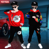 Boys spring clothing suit 2022 new CUHK Costume Nine Spring Autumn ten-year-old 10 Fat Boy 12 Spring sportswear