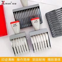 Extra large 4 digits adjustable number 0-9 seal supermarket price label file letter bag production date manual combination rolling wheel printing carton number machine batch number adjustable code code