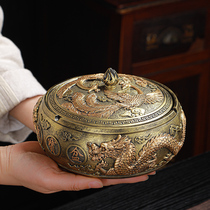 Creative Dragon Phoenix Ashtrays Retro Great Size Windproof Home Living Room Personality Trends With Cover Office Net Red Pendulum