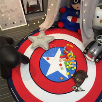 Ins cotton storage Korean floor mat car small Trojan horse children climbing mat round non-slip storage bag game mat