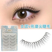 The Phantom Hyatt 029 Days Department 5 pairs of Grinding Tips False Eyelash Natura Cross Transparent Stem Female Group U Type Long Eyelash