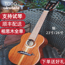 TODO whale ukulele acacia wood full veneer beginner 23 advanced 26 inch ukulele male and female students