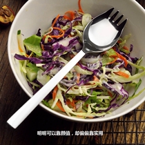 w304 stainless steel Western food dual-purpose fork spoon one noodle salad spoon spaghetti hotel cutlery fork spoon